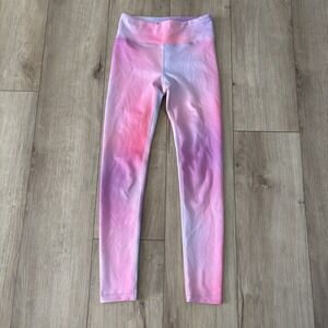 Athleta Girl Pink/Purple High Rise Chit Chat Tight Leggings Medium 8-10